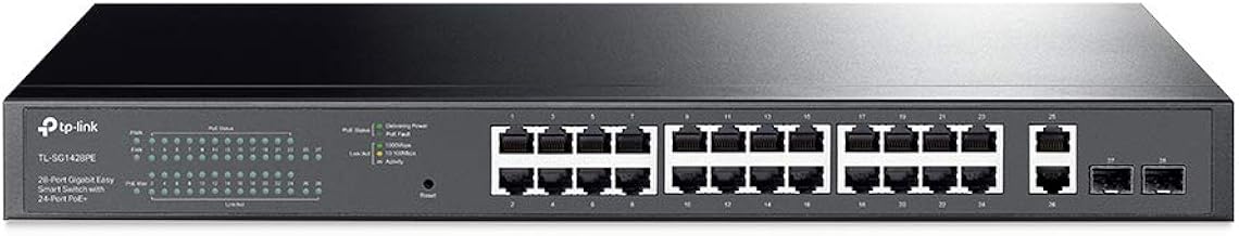 TP-Link TL-SG1428PE - 28-Port Gigabit Easy Smart Switch with 24-Port PoE+ - Limited Lifetime Warranty TP-Link TL-SG1428PE - 28-Port Gigabit Easy Smart Switch with 24-Port PoE+ - Limited Lifetime Warranty