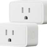 Amazon Basics Smart Plug, Works with Alexa Only, 2.4 GHz Wi-Fi, No Hub Required, 2 Pack, White