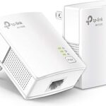 TP-Link AV1000 Powerline Ethernet Adapter KIT - Gigabit Port, Plug Pair &Play, Ethernet Over Power, Nano Size, Power Saving Mode, Network Adapter, Free Expert Help (TL-PA7017 KIT)