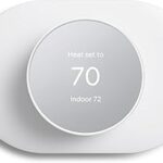 Wall Plate Cover Trim Kit Compatible with Google Nest Thermostat 2020, Wall Plate Cover for Google Nest Thermostat 2020, Easy to Install - Snow