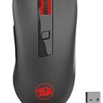 Redragon M652 Optical 2.4G Wireless Mouse with USB Receiver, Portable Gaming & Office Mice, 5 Adjustable DPI Levels, 6 Buttons for Desktop, MacBook, Notebook, PC, Laptop, Computer
