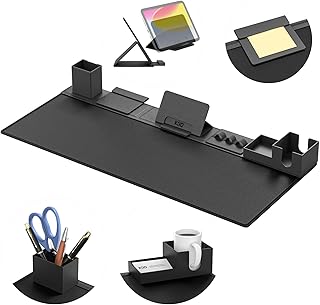 KDD Desk Pad Mat Set, 6 in 1 Mouse Mat with Magnetic Desktop Storage Accessories DIY Feature for Phone and Tablet Stand/Cup Holder/Pen Card Holder/Cable Management for Home Office Accessories KDD Desk Pad Mat Set, 6 in 1 Mouse Mat with Magnetic Desktop Storage Accessories DIY Feature for Phone and Tablet Stand/Cup Holder/Pen Card Holder/Cable Management for Home Office Accessories
