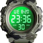 Kids Watch,Boys Watch for 3-15 Year Old Boys,Digital Sport Outdoor Multifunctional Chronograph LED 50 M Waterproof Alarm Calendar Analog Watch for Children with Silicone Band,Kids Gift