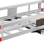 MaxxHaul 70108 Aluminum Cargo Carrier With High Side Rails- Trailer Hitch Mount For RV's, Trucks, SUV's, Vans, Cars With 2