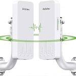 Wireless Bridge, 3KM 5.8G Point to Point Outdoor CPE, Long Range WiFi Bridges for PtP/PtMP with 14DBi High Gain Antenna for Network Sharing,Network Extend,Starlink Network Extend (CPE660)