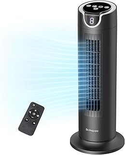 DR.PREPARE Tower Fan for Bedroom, 25 dB Quiet DC Bladeless Fan with Remote, 8 Speeds, 1-8H Timer, 80° Oscillating Fans for Indoors, 16 Inch Portable Desk Table Fans for Room, Home, Office DR.PREPARE Tower Fan for Bedroom, 25 dB Quiet DC Bladeless Fan with Remote, 8 Speeds, 1-8H Timer, 80° Oscillating Fans for Indoors, 16 Inch Portable Desk Table Fans for Room, Home, Office