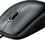 Logitech B100 Wired Mouse for Computer and Laptop, USB Corded Mouse, Right or Left Hand Use - Black
