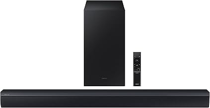 Samsung HW-C450 2.1ch Soundbar w/DTS Virtual X, Subwoofer Included, Bass Boost, Adaptive Sound Lite, Game Mode, Bluetooth, Wireless Surround Sound Compatible Samsung HW-C450 2.1ch Soundbar w/DTS Virtual X, Subwoofer Included, Bass Boost, Adaptive Sound Lite, Game Mode, Bluetooth, Wireless Surround Sound Compatible