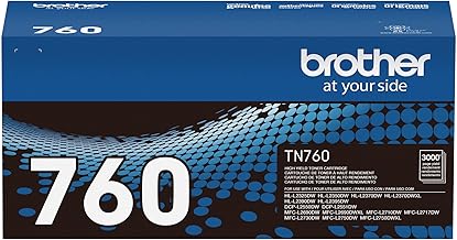 Brother Genuine TN760 High Yield Black Toner Cartridge, (For use with MFC-L2710DW MFC-L2750DW HL-L2350DW HL-L2370DW HL-L2395DW HL-L2390DW DCP-L2550DW Printers) Brother Genuine TN760 High Yield Black Toner Cartridge, (For use with MFC-L2710DW MFC-L2750DW HL-L2350DW HL-L2370DW HL-L2395DW HL-L2390DW DCP-L2550DW Printers)