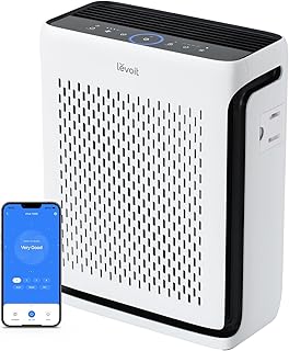 LEVOIT Air Purifier for Home Large Room Up to 1073Ft² with Air Quality Monitor, AHAM VERIFIDE, Smart WiFi, Washable Pre-Filter, HEPA Sleep Mode for Pets, Allergies, Dust, Pollen, Vital 100S-P, White LEVOIT Air Purifier for Home Large Room Up to 1073Ft² with Air Quality Monitor, AHAM VERIFIDE, Smart WiFi, Washable Pre-Filter, HEPA Sleep Mode for Pets, Allergies, Dust, Pollen, Vital 100S-P, White