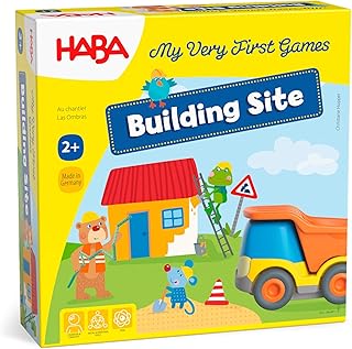 HABA My Very First Games Building Site, A Cooperative Learning Kids Game, Toddler Learning Activities & Games for 2+ Year Olds with Included Toy Truck HABA My Very First Games Building Site, A Cooperative Learning Kids Game, Toddler Learning Activities & Games for 2+ Year Olds with Included Toy Truck