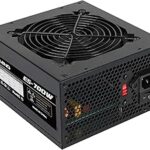 700W Power Supply Non Modular ATX PSU with 120mm Ultra Quiet Cooling Fan, Support 115/220V Switch, All Protections