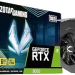 ZOTAC Gaming GeForce RTX 3050 6GB GDDR6 Solo 96-bit 14 Gbps PCIE 4.0 Super Compact Gaming Graphics Card, ZT-A30510G-10L