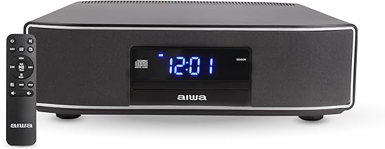 AIWA Exos Home Speaker, Premium 30W RMS Sound System with CD Player, Bluetooth Connectivity, FM Radio, Optical Digital Input, Dual 1” Tweeters + Dual 2” Bass Units, IR Remote Control AIWA Exos Home Speaker, Premium 30W RMS Sound System with CD Player, Bluetooth Connectivity, FM Radio, Optical Digital Input, Dual 1” Tweeters + Dual 2” Bass Units, IR Remote Control