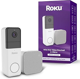 Roku Smart Home Wireless Video Doorbell & Chime - 1440p HD Night Vision Ultrawide View Doorbell Camera with Motion & Sound Detection, Works with Alexa & Google - 90-Day Subscription Included Roku Smart Home Wireless Video Doorbell & Chime - 1440p HD Night Vision Ultrawide View Doorbell Camera with Motion & Sound Detection, Works with Alexa & Google - 90-Day Subscription Included