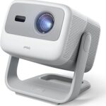 JMGO N1S 4K Smart Portable Projector, Triple Laser, 1100 ISO Lumens, Gimbal Instant Auto Focus, Google TV, Netflix, 110% BT.2020, HDR10, 10W Dolby Audio, Blu-ray 3D, 200