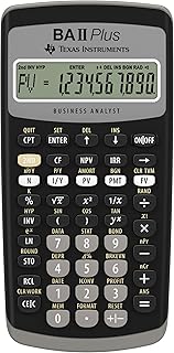 Texas Instruments BA II Plus Financial Calculator, Black Medium Texas Instruments BA II Plus Financial Calculator, Black Medium