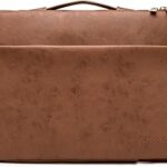 Kinmac 360° Protective Laptop Sleeve Case Bag Cover with Handle for MacBook Pro 16 inch,16 inch HP,Lenovo,Dell,ASUS,Acer Ultrabook and Business Laptop (Coffee PU)