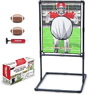 GoSports Red Zone Challenge Football Toss Game for Kids - Football Throwing Target with 2 Inflatable Footballs GoSports Red Zone Challenge Football Toss Game for Kids - Football Throwing Target with 2 Inflatable Footballs