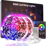 200 FT Led Lights for Bedroom, Music Synchronized Smart Led Strip Lights, Ultra Long with Remote Application Control Bluetooth LED Lights, Color Change RGB Light