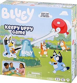 Bluey Keepy Uppy Game, Motorized Toddler Game with Bingo and Chilli Character Paddles, Games for 4+ Year Olds Bluey Keepy Uppy Game, Motorized Toddler Game with Bingo and Chilli Character Paddles, Games for 4+ Year Olds