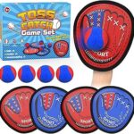 Toss and Catch Ball Set, Kids Toddler Baseball Glove and Ball Toy Set, Outdoor Sporting Games, Family Beach Toys Pool Games Yard Activities Outside Play, Birthday Gift Ideas for 3-12 Year Old Kids