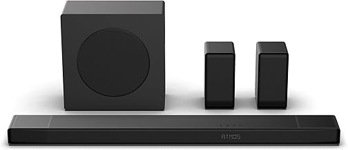 Hisense AX5140Q 5.1.4Ch Sound Bar with Wireless Subwoofer, Dolby Atmos, DTS:X, Bluetooth 5.3, Roku TV Ready, HDMI/AUX/ARC/Optical/USB, EzPlay, 7 EQ Modes, Hi Concerto, Room Calibration Hisense AX5140Q 5.1.4Ch Sound Bar with Wireless Subwoofer, Dolby Atmos, DTS:X, Bluetooth 5.3, Roku TV Ready, HDMI/AUX/ARC/Optical/USB, EzPlay, 7 EQ Modes, Hi Concerto, Room Calibration