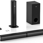 Wohome 2 in 1 Detachable Sound bar with Subwoofers, 4.1 Channel Bluetooth Sound Bar for Smart TV, Home Theater Surround Sound System, Optical,HDMI-ARC, USB Input, Bass Adjust, Remote/Button Control