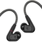 Sennheiser Consumer Audio IE 200 In-Ear Audiophile Headphones - TrueResponse Transducers for Neutral Sound, Impactful Bass, Detachable Braided Cable with Flexible Ear Hooks - Black