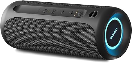 Wireless Portable Speaker,IPX7 Waterproof Bluetooth Speaker, 25W Loud Stereo Sound, Bassboom Technology, TWS Pairing, Built-in Mic, 16H Playtime with Lights for Home Outdoor - Black Wireless Portable Speaker,IPX7 Waterproof Bluetooth Speaker, 25W Loud Stereo Sound, Bassboom Technology, TWS Pairing, Built-in Mic, 16H Playtime with Lights for Home Outdoor - Black