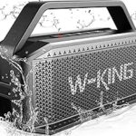 W-KING Portable Loud Bluetooth Speaker, 100W Max Waterproof Outdoor Speakers Bluetooth Wireless, IPX6 Party Big Large Speaker Boombox 2 Subwoofer-60W Exlarge Deep Bass Radiator/2 Pairing/40H/TF/AUX/EQ