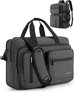 BAGSMART 3 In 1 Laptop Bag for Men, Computer Briefcase 17.3 Inch Laptop Water-Repellent Shoulder Bag, Computer Bag Business Travel Office, Black BAGSMART 3 In 1 Laptop Bag for Men, Computer Briefcase 17.3 Inch Laptop Water-Repellent Shoulder Bag, Computer Bag Business Travel Office, Black